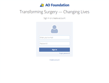 Tablet Screenshot of mysite.aofoundation.org