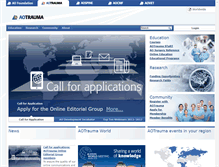 Tablet Screenshot of aotrauma.aofoundation.org