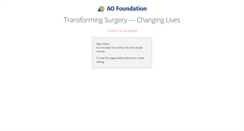 Desktop Screenshot of aospine.aofoundation.org