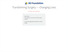 Tablet Screenshot of aospine.aofoundation.org